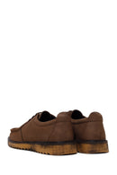 Male Brown Lace-up Nubuck Leather Casual Shoes | Derimod Male Brown Lace-up Nubuck Leather Casual Shoes | Derimod