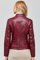 Tania Women's Leather Jacket | Derimod Tania Women's Leather Jacket | Derimod