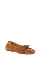 Süet Taba Kadın Deri Loafer | Derimod Süet Taba Kadın Deri Loafer | Derimod