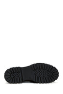 Women's Black Leather Masculine Loafer | Derimod Women's Black Leather Masculine Loafer | Derimod