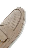 Erkek Bej Nubuk Deri Casual Loafer | Derimod Erkek Bej Nubuk Deri Casual Loafer | Derimod