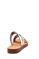 Women's White Stone Slippers | Derimod Women's White Stone Slippers | Derimod