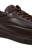 Erkek Kahverengi Bağcıklı Deri Casual Sneaker | Derimod Erkek Kahverengi Bağcıklı Deri Casual Sneaker | Derimod