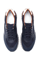 Erkek Deri Süet Detaylı Sneaker | Derimod Erkek Deri Süet Detaylı Sneaker | Derimod