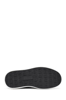 Men's Black Lace-up Thick-Sole Leather Sneaker | Derimod Men's Black Lace-up Thick-Sole Leather Sneaker | Derimod