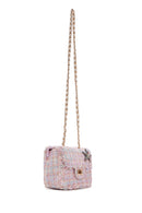 Women's Pink Long Strap Accessory Mini Shoulder Bag | Derimod Women's Pink Long Strap Accessory Mini Shoulder Bag | Derimod