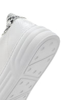 Kadın Beyaz Rugan Kalın Tabanlı Sneaker | Derimod Kadın Beyaz Rugan Kalın Tabanlı Sneaker | Derimod