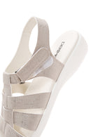 Women's Beige Comfort Sandals | Derimod Women's Beige Comfort Sandals | Derimod