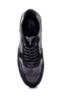 Men's Leather Suede Detailed Sneaker | Derimod Men's Leather Suede Detailed Sneaker | Derimod