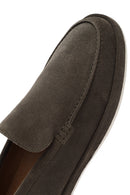 Men's Khaki Suede Leather Loafer | Derimod Men's Khaki Suede Leather Loafer | Derimod