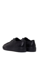 Erkek Siyah Bağcıklı Deri Sneaker | Derimod Erkek Siyah Bağcıklı Deri Sneaker | Derimod