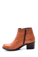 Women's Leather Quilted Detailed Boots | Derimod Women's Leather Quilted Detailed Boots | Derimod