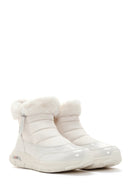 Skechers Kadın Beyaz Arch Fit Smooth - Cool Puff Rugan Kalın Tabanlı Bot | Derimod Skechers Kadın Beyaz Arch Fit Smooth - Cool Puff Rugan Kalın Tabanlı Bot | Derimod