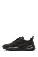 Male Black Lace-Up Leather Sneaker | Derimod Male Black Lace-Up Leather Sneaker | Derimod