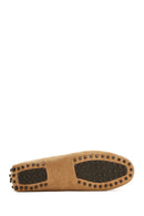 Kadın Camel Püsküllü Süet Deri Loafer | Derimod Kadın Camel Püsküllü Süet Deri Loafer | Derimod