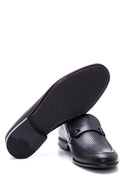 Men's Navy Blue Leather Perforated Loafer | Derimod Men's Navy Blue Leather Perforated Loafer | Derimod