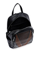 Women's Black Printed Backpack | Derimod Women's Black Printed Backpack | Derimod
