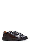 Men's Brown Leather Thick Sole Sneaker | Derimod Men's Brown Leather Thick Sole Sneaker | Derimod