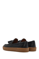 Men's Black Tasseled Leather Loafer | Derimod Men's Black Tasseled Leather Loafer | Derimod