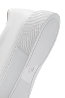 Women's White Lace-Up Leather Sneaker | Derimod Women's White Lace-Up Leather Sneaker | Derimod