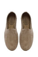 Men's Beige Suede Leather Espadrille | Derimod Men's Beige Suede Leather Espadrille | Derimod