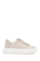 ACBC x Derimod Women's Cream Lace-Up Chunky Sole Sneakers | Derimod ACBC x Derimod Women's Cream Lace-Up Chunky Sole Sneakers | Derimod