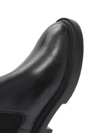 Male Black Thick-Soled Leather Chelsea Boots | Derimod Male Black Thick-Soled Leather Chelsea Boots | Derimod