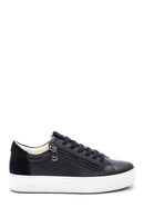 Women's Leather Zipper Detailed Sneaker | Derimod Women's Leather Zipper Detailed Sneaker | Derimod