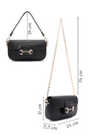 Women's Black Long Chain Strap Shoulder Bag | Derimod Women's Black Long Chain Strap Shoulder Bag | Derimod