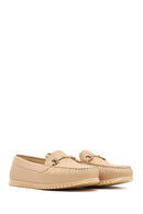 Women's Beige Buckle Loafer | Derimod Women's Beige Buckle Loafer | Derimod
