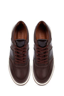 Erkek Kahverengi Bağcıklı Deri Sneaker | Derimod Erkek Kahverengi Bağcıklı Deri Sneaker | Derimod