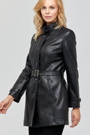 Cassandra Women's Leather Jacket | Derimod Cassandra Women's Leather Jacket | Derimod