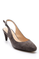 Women's Suede Heeled Shoes | Derimod Women's Suede Heeled Shoes | Derimod