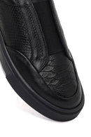 Erkek Siyah Deri Sneaker | Derimod Erkek Siyah Deri Sneaker | Derimod