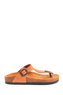 Women's Casual Nubuck Leather Slippers | Derimod Women's Casual Nubuck Leather Slippers | Derimod