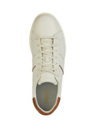 Geox Men's White Spherica Lace-Up Leather Sneaker | Derimod Geox Men's White Spherica Lace-Up Leather Sneaker | Derimod