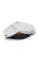 Woman Silver Chain-Strap Stone-Embellished Evening Bag | Derimod Woman Silver Chain-Strap Stone-Embellished Evening Bag | Derimod