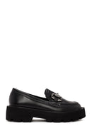Kadın Siyah Toka Detaylı Maskülen Loafer | Derimod Kadın Siyah Toka Detaylı Maskülen Loafer | Derimod