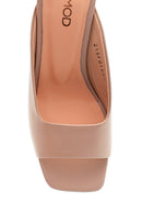 Women's Heeled Leather Slippers | Derimod Women's Heeled Leather Slippers | Derimod