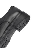Woman Black Laced Leather Oxford Shoes | Derimod Woman Black Laced Leather Oxford Shoes | Derimod