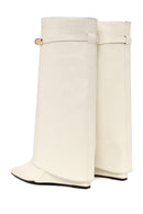Woman White Wedge Heel Boot | Derimod Woman White Wedge Heel Boot | Derimod