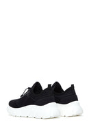 Kadın Siyah Kalın Tabanlı Kumaş Sneaker | Derimod Kadın Siyah Kalın Tabanlı Kumaş Sneaker | Derimod