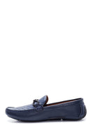 Men's Leather Printed Loafer | Derimod Men's Leather Printed Loafer | Derimod