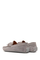 Erkek Gri Süet Deri Casual Loafer | Derimod Erkek Gri Süet Deri Casual Loafer | Derimod