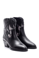 Women's Suede Leather Cowboy Boots | Derimod Women's Suede Leather Cowboy Boots | Derimod