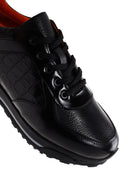 Erkek Siyah Deri Casual Sneaker | Derimod Erkek Siyah Deri Casual Sneaker | Derimod