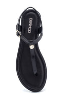 Women's Casual Patent Leather Sandals | Derimod Women's Casual Patent Leather Sandals | Derimod