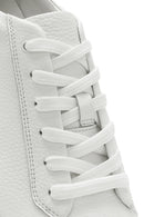 Erkek Beyaz Bağcıklı Deri Sneaker | Derimod Erkek Beyaz Bağcıklı Deri Sneaker | Derimod