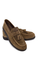 Male Tan Tasselled Suede Casual Loafer | Derimod Male Tan Tasselled Suede Casual Loafer | Derimod