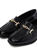 Kadın Siyah Tokalı Deri Maskülen Loafer | Derimod Kadın Siyah Tokalı Deri Maskülen Loafer | Derimod